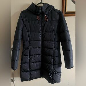 gently worn, SAVE THE DUCK Ultra Light Jacket, size XS, navy blue color